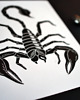 grafiki i ilustracje Linoryt "Scorpio" 3