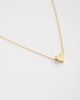 złote naszyjniki 16k Gold Plated Heart Necklace 2