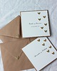kartki scrapbooking Kartka ślubna ze złotymi sercami 3