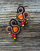 kolczyki soutache Autumn Garden - etniczne kolczyki soutache 3