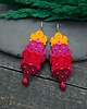 kolczyki soutache Kolczyki sutasz ombre kolorowe barwne energetyczne wiosenne Marengo 2