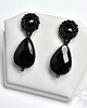 kolczyki swarovski Kol II, eleganckie kolczyki z onyksem, beading 1