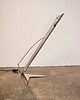 lampy stołowe Lampa Space Age lata 90 niklowany mosiądz aluminium 40 cm 5