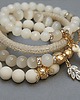 bransoletki z kamieni naturalnych Beige vol. 8 /05-04-23/ set 3