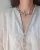 chokery Naszyjnik choker błękity, kolekcja TALIZMAN, amazonit, labradoryt, akwamaryn 6