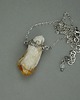 naszyjniki - inne Wisiorek Talizman surowy cytryn szpic wire wrapping 1