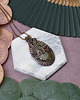 wisiory Miedziany wisiorek wire wrapping z labrdorytem #428 3