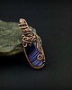 wisiory Wisiorek z fioletowym agatem wire wrapping 6