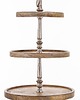 patery i talerze Patera drewniana 3 poziomy 54x30x30 cm CAKE - I 1