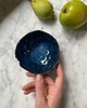 pojemniki na biżuterię Ceramiczna Miseczka Skorupka na Biżuterię Granatowa Cudo Oceanu 1