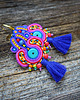 kolczyki soutache Etniczne  kolczyki soutache z chwostami 4