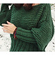swetry damskie  Zielony sweter handmade moher z wełną 1