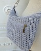 torby na ramię Torebka w stylu boho z bawełny farbowanej roślinami Gray 4