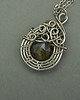 wisiory Wisiorek niebieski labradoryt wire wrapping 2