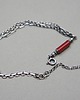 bransoletki wire wrapping Cekinowa red - bransoletka 2