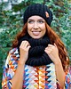 czapki damskie Czapka Handmade Energy Shot Czarny 1