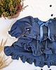 sukienki dla dziewczynki Sukienka Muślinowa Blue Sara 4
