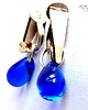 klipsy Kobaltowa kropelka. Klipsiki urocze. Dla tych co nie lubią.... 2