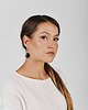 kolczyki - inne Kolczyki na sztyfcie w perłowym odcieniu szmaragdu e18/1 3