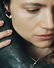 kolczyki srebrne PEARL / glossy silver earrings with white pearl 4