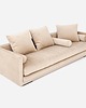 sofy i szezlongi Sofa KOPENHAGA beżowy welur, skandynawski design 2