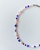 chokery Różowo-granatowy naszyjnik choker lato perły jadeit 1