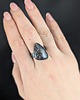 pierścionki srebrne Pierścionek Iolit ze słonecznym refleksem 5