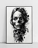 plakaty Plakat Kobieta  vintage czaszka 2