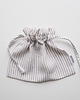 przechowywanie - różne Lniany woreczek GRAY STRIPES 1