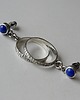 kolczyki srebrne Kolczyki srebrne -lapis lazuli-koła- 6