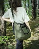 torby na ramię Lazy bag Pocket torba zielona bawełniana vegan 3