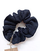 gumki do włosów 100% len, gumka/scrunchie, czerń 3