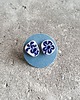 kolczyki ceramiczne Kolczyki ceramiczne w kobaltowe kwiaty 1