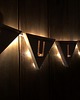 karuzele i girlandy do łóżeczka Świecąca girlanda z drewna - personalizowana - jednorożec i tęcza 1