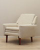 fotele Fotel kremowy, duński design, lata 70, produkcja: Dania 4