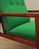 fotele Fotel tekowy zielony, duński design, lata 70, produkcja: Dania 6