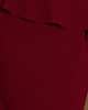sukienki midi damskie 192-6 Elegancka sukienka MIDI z baskinką - bordo 4