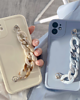 etui na telefon Eleganckie etui z łańcuszkiem - "BABY BLUE" 4