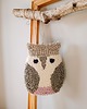 Ozdoby na ścianę Miękka zawieszka ścienna - sówka NA ZAMÓWIENIE 1