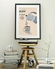 plakaty Czarna kawa - plakat fine art, giclee 1