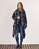 płaszcze damskie Płaszcz kocyk - krata 4