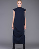 sukienki midi damskie Navy mary back knot dressi 2