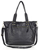 torby na ramię Torba skórzana shopper XL na ramię z dwoma kieszeniami MARCO MAZZINI czarna 6