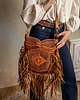 torby na ramię Torebka skórzana ręcznie robiona z frędzlami Vellore 4