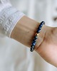 bransoletki z kamieni naturalnych Bransoletka LAPIS LAZULI  z pozłacaną blaszką 1