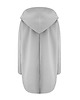 bluza z kapturem damska Peleryna MKTP szary pastelowy 2