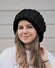 czapki damskie Wełniana czapka oversize LOOSE czarna 4