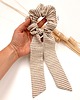 gumki do włosów Scrunchie/frotka bow Natural 1