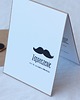 kartki scrapbooking Wąsy. Zaproszenia urodzinowe z wąsami 2