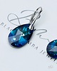kolczyki srebrne Srebrne kolczyki z kryształem Swarovski Bermuda Blue 2